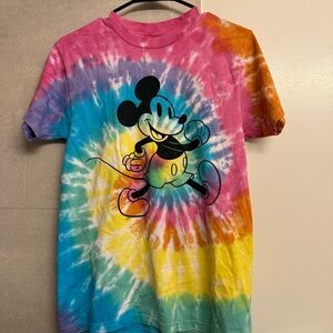 Mickey Mouse Tie Die Tee Shirt - Men size Small (S)